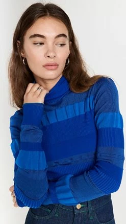 Acne Studios Mixed Rib Sweater Blue