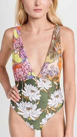 Agua Bendita Tulipa Suki One Piece Swimsuit Multicolor