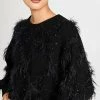 Autumn Cashmere Sequin Diamond Stitch Crew Sweater With Eyelash Trim Black -Jonathan Simkhai Shop autum452341cd2d 1667933003078 2 0. UX540 . QL90