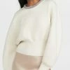 Alexander Wang Pullover With Crystal Tubular Necklace Ivory