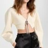 Alexander Wang Crystal Tie Cropped Cardigan Ivory -Jonathan Simkhai Shop awang438561a530 1670252854411 2 0. UX540 . QL90