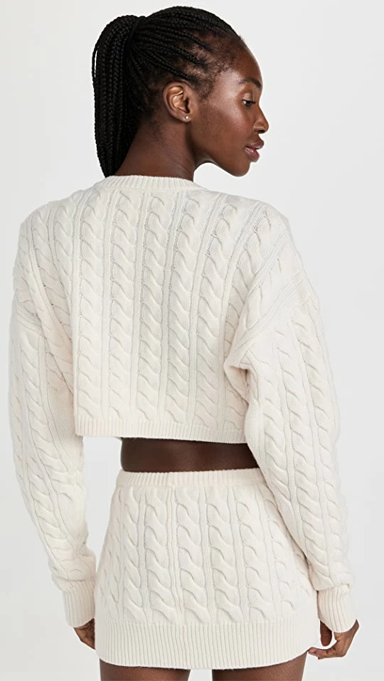 Christopher Esber Cropped Bra Sweater Cream 4 Christopher Esber Cropped Bra Sweater Cream - Image 2