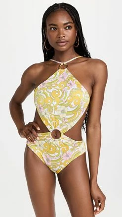 CIN CIN Laguna One Piece Swimsuit Golden