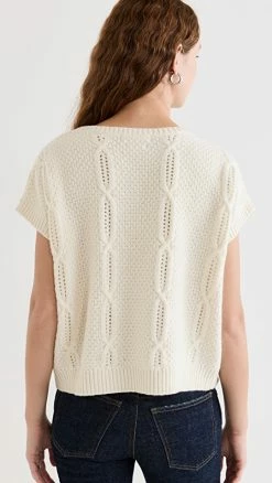 Clare V. Odette Sweater Cream -Jonathan Simkhai Shop clare2097110d92 1664994921544 2 0. UX540 . QL90