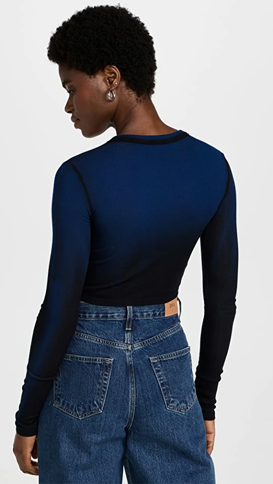 Cotton Citizen Verona Crop Shirt Arctic Blue Cast 4 Cotton Citizen Verona Crop Shirt Arctic Blue Cast - Image 2