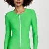 Cover Long Sleeve Rash Guard Swimsuit Kelly Green -Jonathan Simkhai Shop covee3006810458 1644612273588 2 0. UX540 . QL90