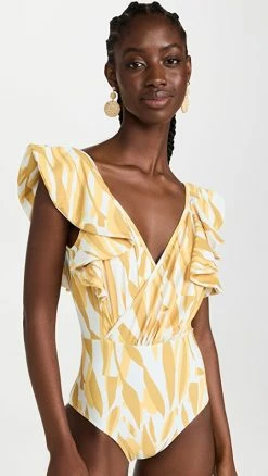 DIARRABLU Nabu One Piece Swimsuit Mustard