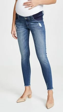 DL1961 Emma Power Legging Skinny Maternity Jeans Strobe