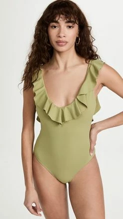 Eberjey Loreta One-Piece Swimsuit Pear