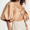 Fe Noel Puff Sleeve One Piece Khaki -Jonathan Simkhai Shop fnoel3003110719 1642630264650 2 0. UX540 . QL90