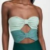 Fe Noel Double Bow Bathing Suit Green Multi -Jonathan Simkhai Shop fnoel3003817612 1658863827834 2 0. UX540 . QL90