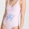 GANNI Graphic Deep Cut One Piece Swimsuit Light Lilac -Jonathan Simkhai Shop ganni3177449613 1668552190776 2 0. UX540 . QL90