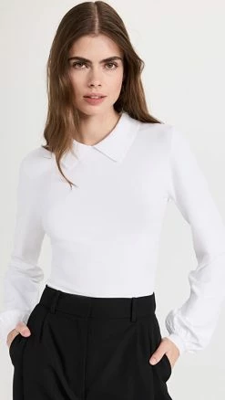 Victor Glemaud Long Sleeve Polo White