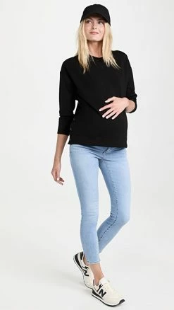 HATCH The Slim Maternity Jeans Light Wash