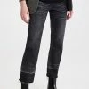 HATCH The Over The Bump Straight Jeans Washed Black