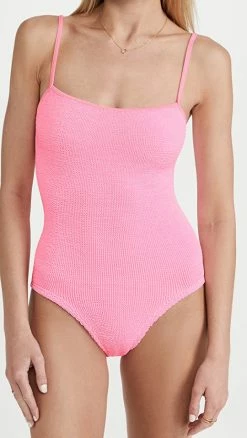 Hunza G Pamela One Piece Swimsuit Bubblegum