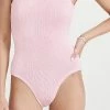Hunza G Square Neck One Piece Baby Pink