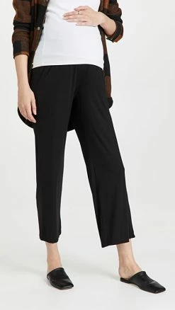 Ingrid & Isabel Fold Over Lounge Pants Black