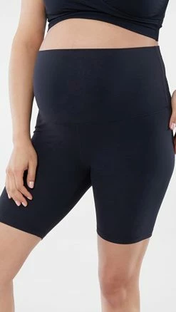 Ingrid & Isabel Fold Down Bike Shorts Black