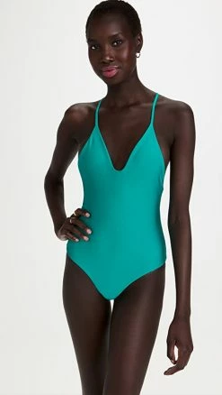 JADE Swim All In One Piece Aqua Sheen