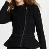 Jonathan Simkhai Andi Cardigan Black