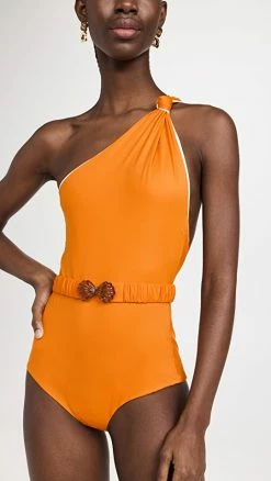 Johanna Ortiz Native Canoe One Piece Monk Orange