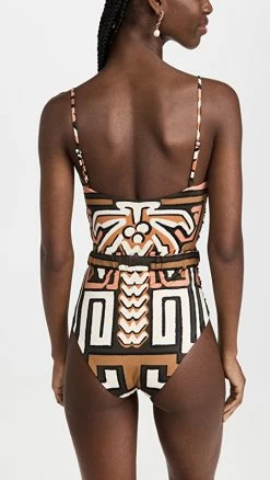 Johanna Ortiz Kuna One Piece Swimsuit Kuna Chocolate/Soft Guava/Ecru -Jonathan Simkhai Shop jorti301861e99b 1669390732314 2 0. UX540 . QL90