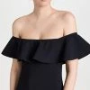 Karla Colletto Off Shoulder Flounce Swimsuit Black -Jonathan Simkhai Shop kcoll3011412867 1652907701863 2 0. UX540 . QL90