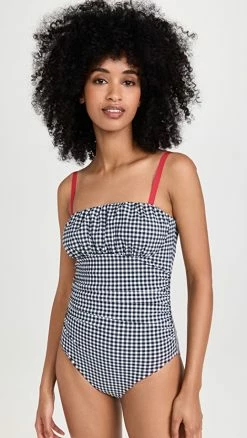 Karla Colletto Frances One Piece Swimsuit Black/White