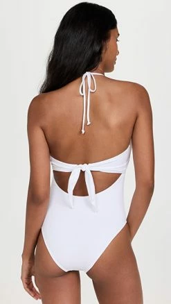 Leslie Amon Yasmine One Piece Swimsuit White -Jonathan Simkhai Shop lamon30047102ca 1656695732491 2 0. UX540 . QL90