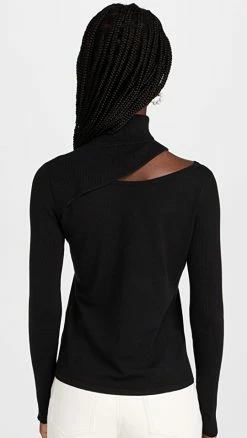 L'AGENCE Everlee Cutout Sweater Black/Black -Jonathan Simkhai Shop lgenc31536129ed 1661459899402 2 0. UX540 . QL90