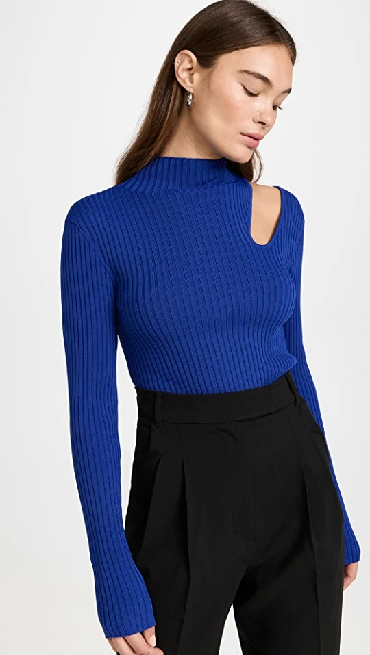 Line & Dot Nico Sweater Royal Blue 3 Line & Dot Nico Sweater Royal Blue