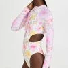 LoveShackFancy X Hurley Cutout Rash Guard Swimsuit Hibiscus -Jonathan Simkhai Shop lshac3099719af5 1656082444383 2 0. UX540 . QL90