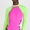 LoveShackFancy X Hurley Blocked Bow Cheeky Surf Suit Magenta/Neon Lime -Jonathan Simkhai Shop lshac309981dbfc 1656088600533 2 0. UX540 . QL90