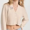 LoveShackFancy Larsa Crop Cardigan Wheat -Jonathan Simkhai Shop lshac310571c01e 1660752946775 2 0. UX540 . QL90