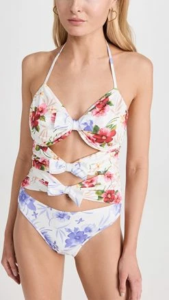 LoveShackFancy Paladia One Piece Poolside Breeze Mix