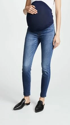 Madewell Maternity Over-the-Belly Skinny Jeans Danny Wash