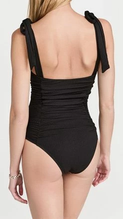 MINKPINK Constance Ruched One Piece Swimsuit Black -Jonathan Simkhai Shop minkp413271071b 1634843405724 2 0. UX540 . QL90