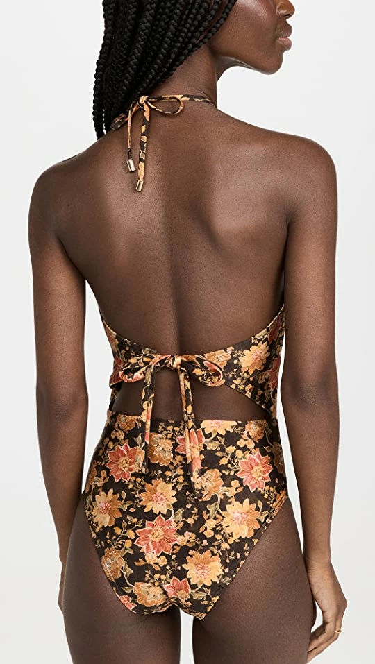 MINKPINK Emilia Rouched One Peice Vintage Floral 4 MINKPINK Emilia Rouched One Peice Vintage Floral - Image 2