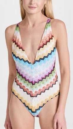 Missoni One-Piece Swimsuit Bright Multicolor