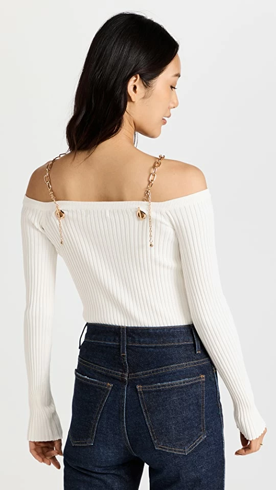 Moon River Chain Top Ivory 4 Moon River Chain Top Ivory - Image 2