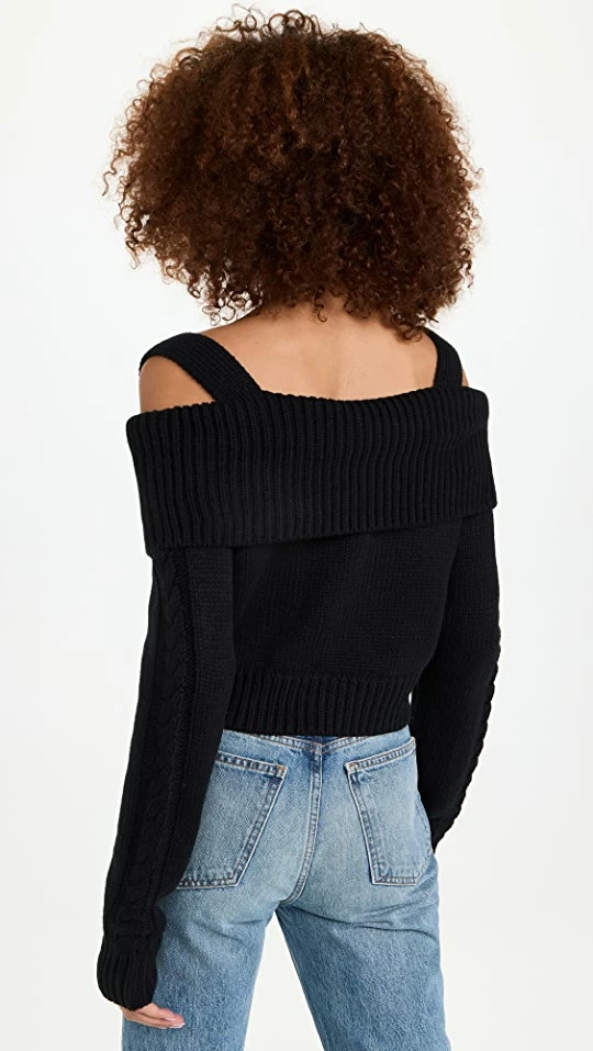 Moon River Collar Sweater Black 4 Moon River Collar Sweater Black - Image 2