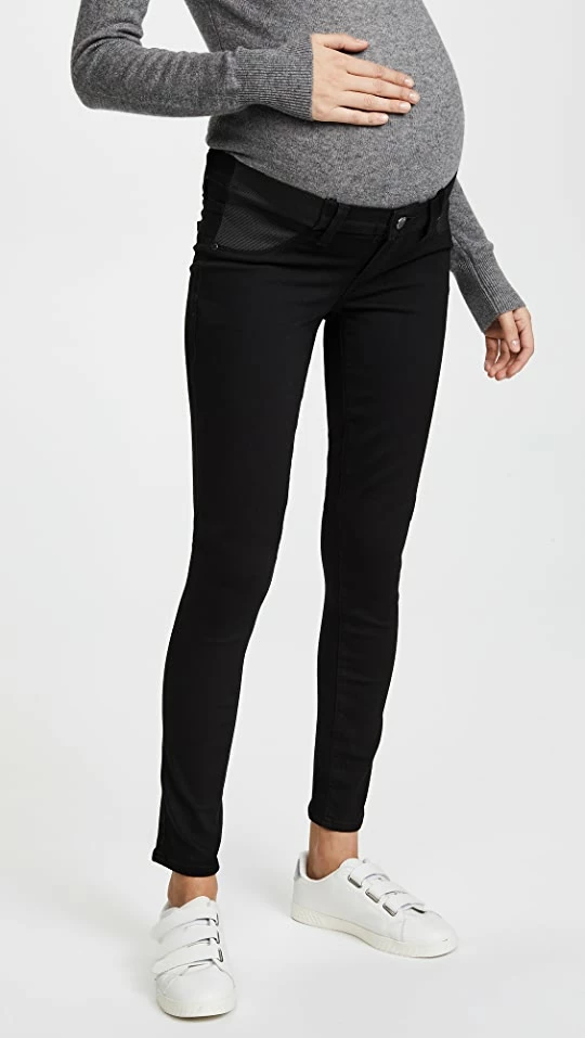 PAIGE Transcend Verdugo Ultra Skinny Maternity Jeans Black Shadow 3 PAIGE Transcend Verdugo Ultra Skinny Maternity Jeans Black Shadow