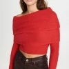 Philosophy Di Lorenzo Serafini Off Shoulder Knit Sweater Red -Jonathan Simkhai Shop philo406111bb4e 1665091428003 2 0. UX540 . QL90