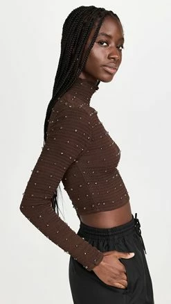 Retrofête Brooks Crop Top Coffee Bean