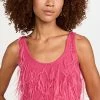 LAPOINTE Cashmere Feather Embroidered Crop Tank Magenta -Jonathan Simkhai Shop sally3015612205 1660332416573 2 0. UX540 . QL90