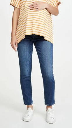 7 For All Mankind Josefina Maternity Jeans Broken Twill Vanity