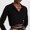 Something Navy Waist Tie Button Up Sweater Black -Jonathan Simkhai Shop snvyy300881cd2d 1664392390511 2 0. UX540 . QL90