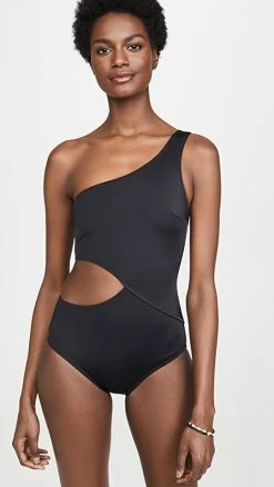 Solid & Striped The Claudia One Piece Swimsuit Black