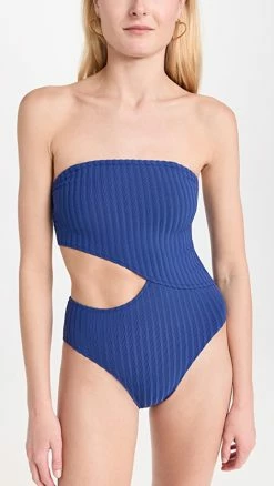 Solid & Striped The Cameron One Piece Varsity Blue